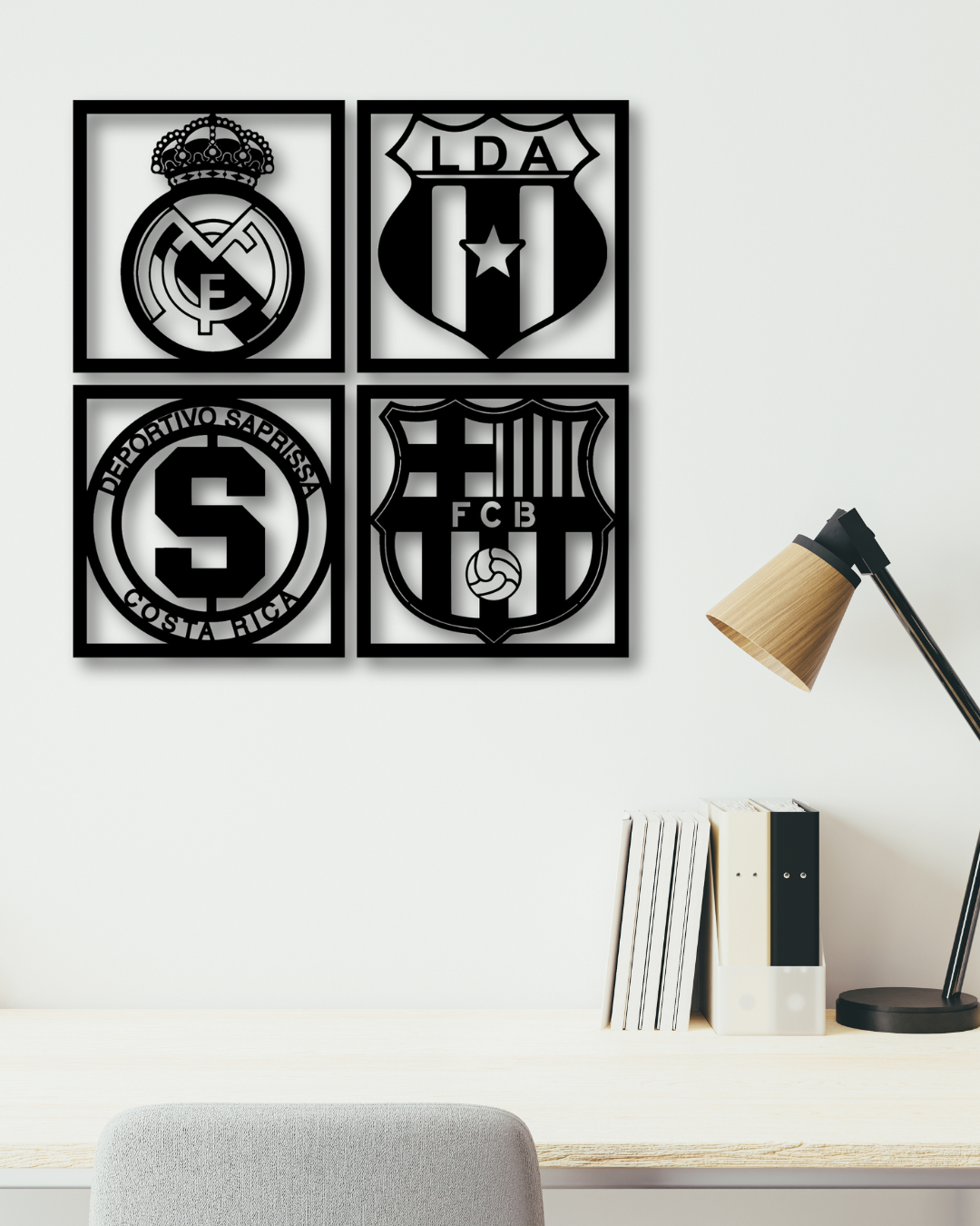 Set 4 cuadros (Escudos a elegir del catálogo)