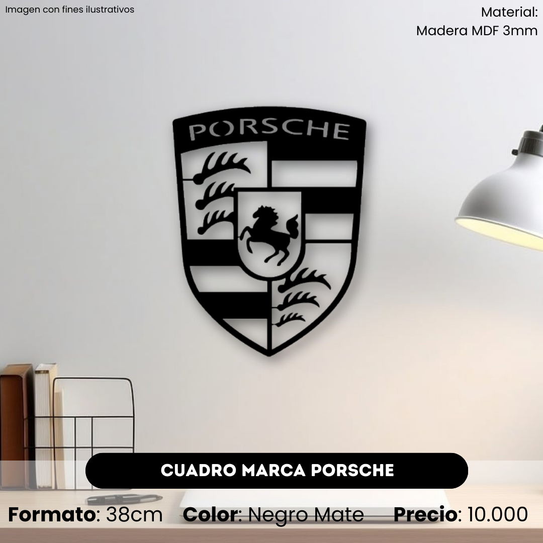 Cuadro Marca Carro Porsche