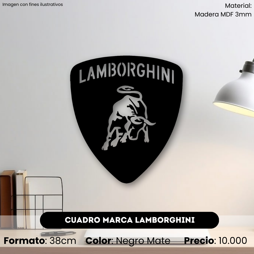 Cuadro Marca Carro Lamborghini