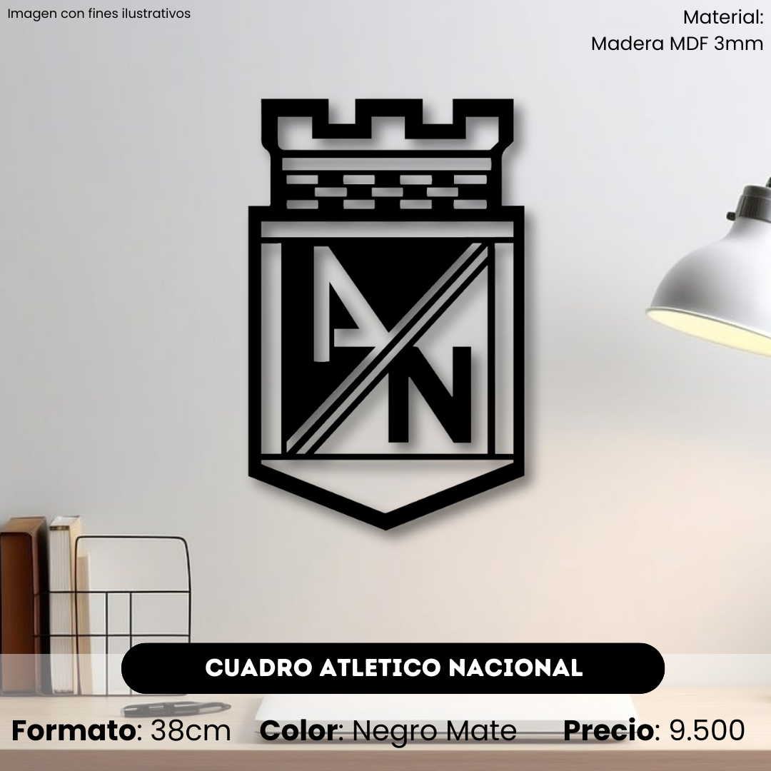 Cuadro Escudo Atletico Nacional