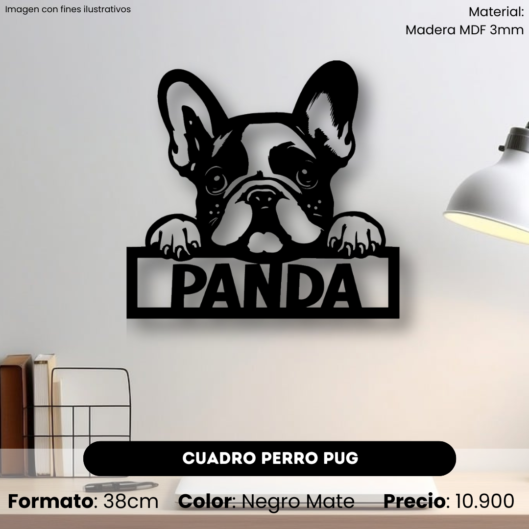 Cuadro Perro Pug