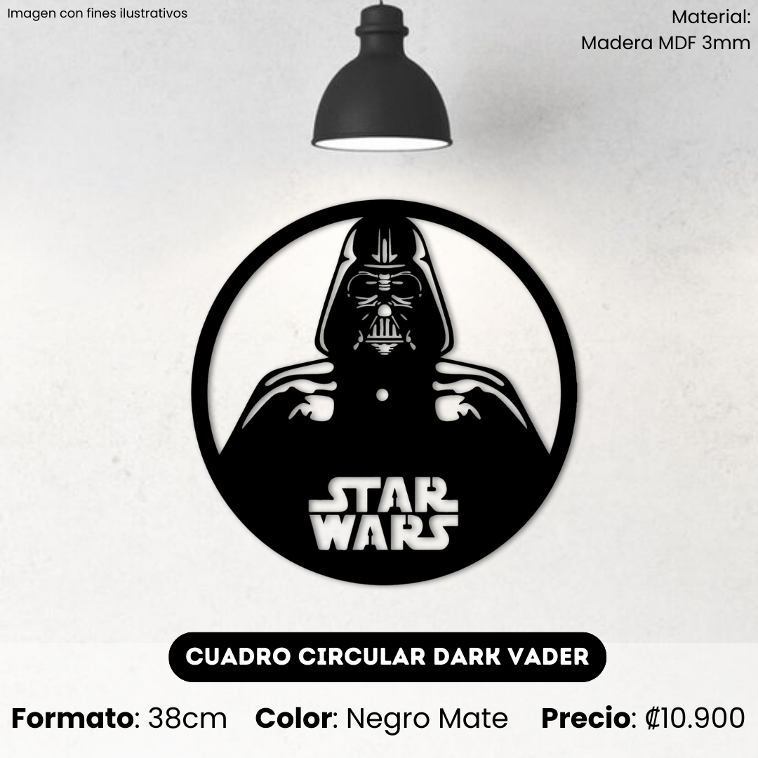 Cuadro Darth Vader Circular
