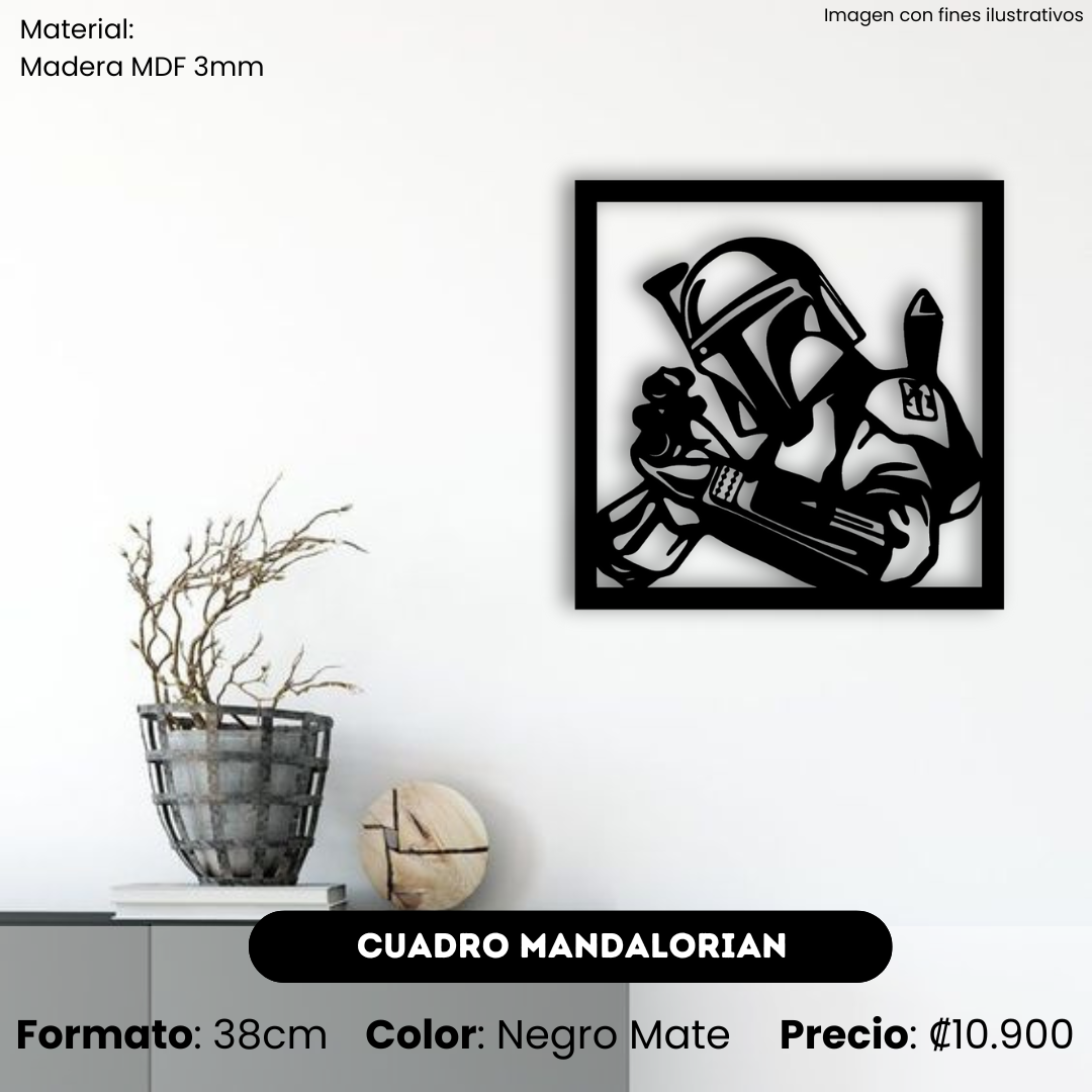 Cuadro Mandalorian 38cm