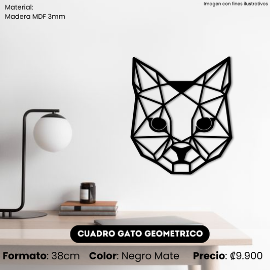 Gato Geométrico 38 cm