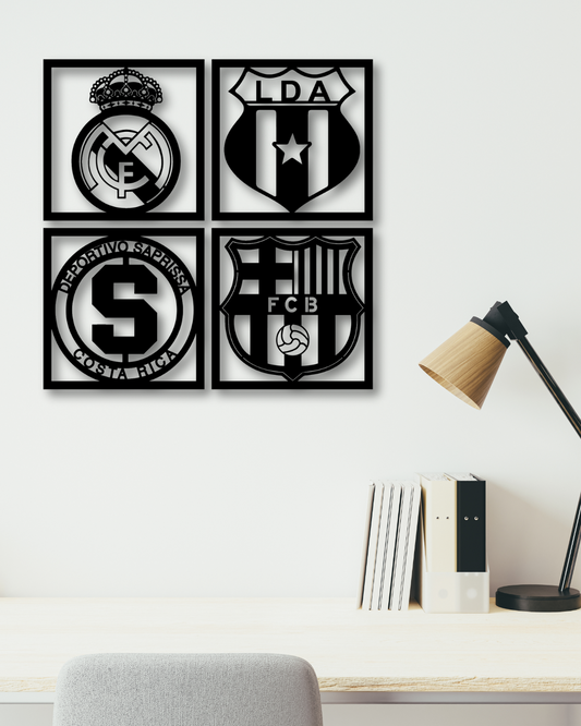 Set 4 cuadros (Escudos a elegir del catálogo)