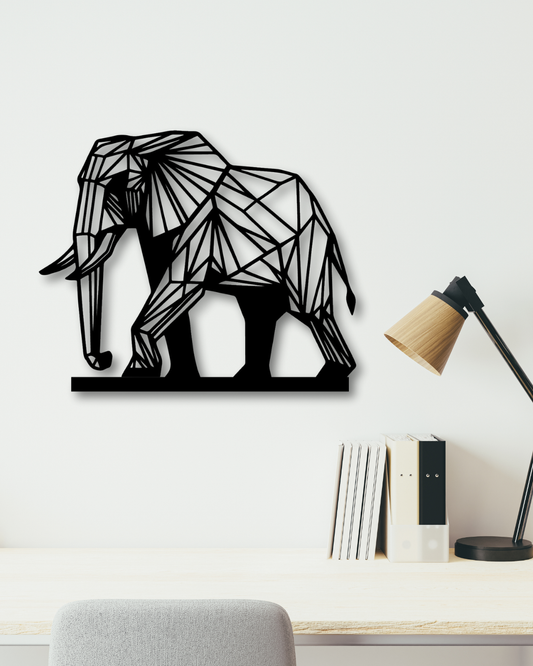 Cuadro Elefante Geométrico