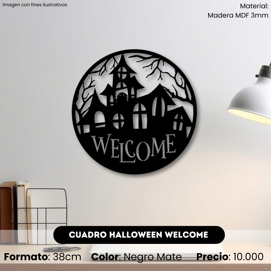 Cuadro Welcome Halloween