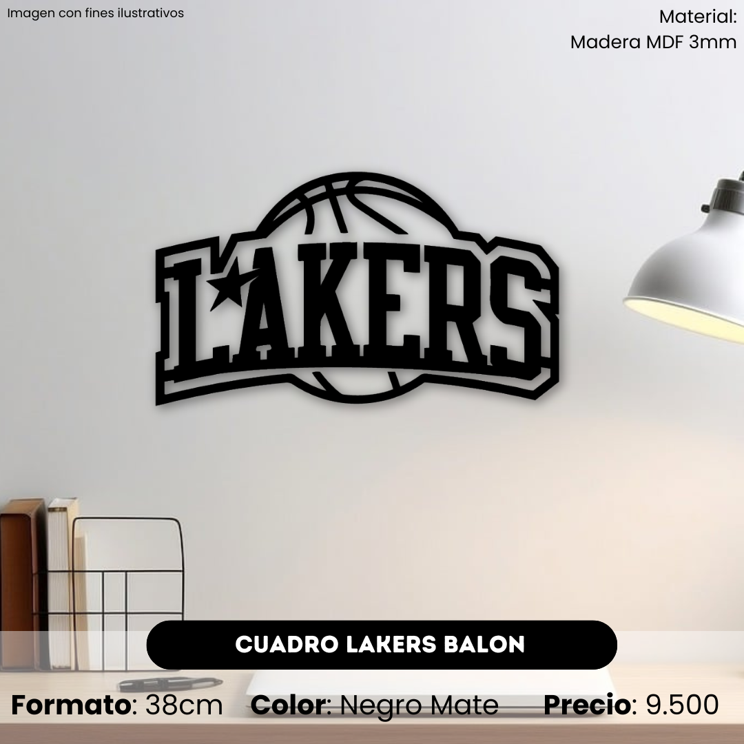 Cuadro Lakers Balón