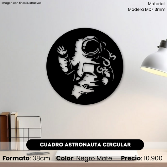 Cuadro Astronauta Circular