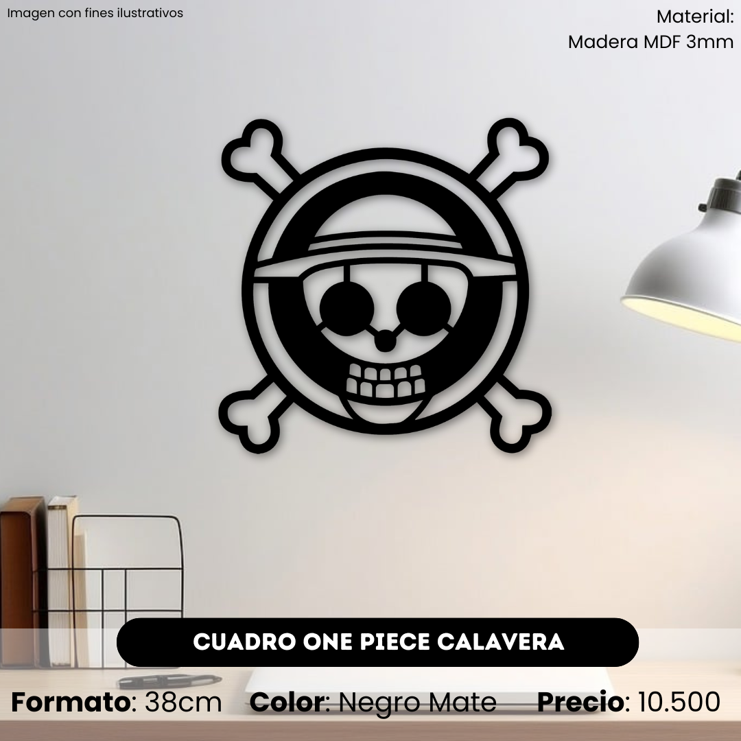 Cuadro One Piece Calavera