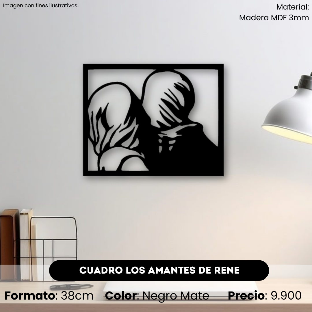 Cuadro Obra Los Amantes de René