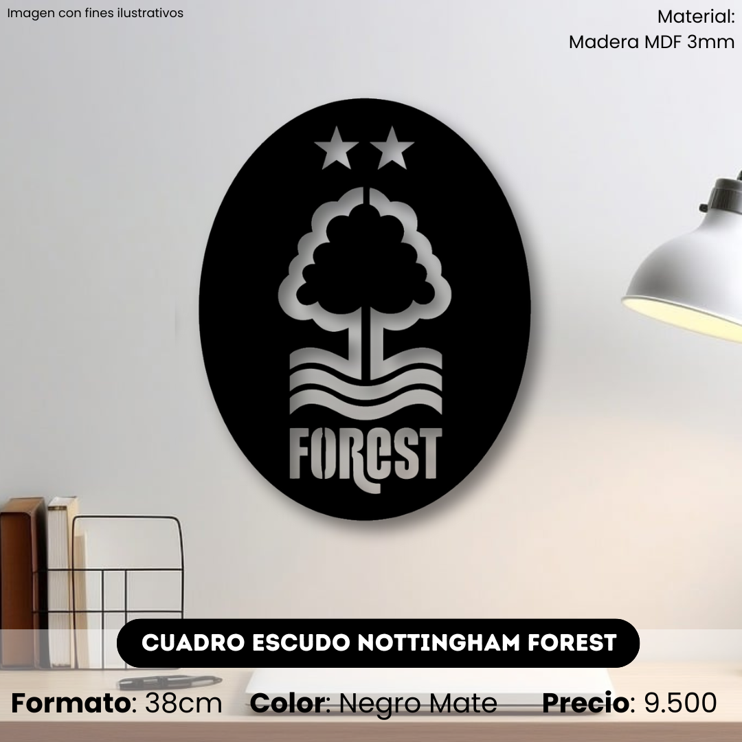 Cuadro Escudo Nottigham Forest