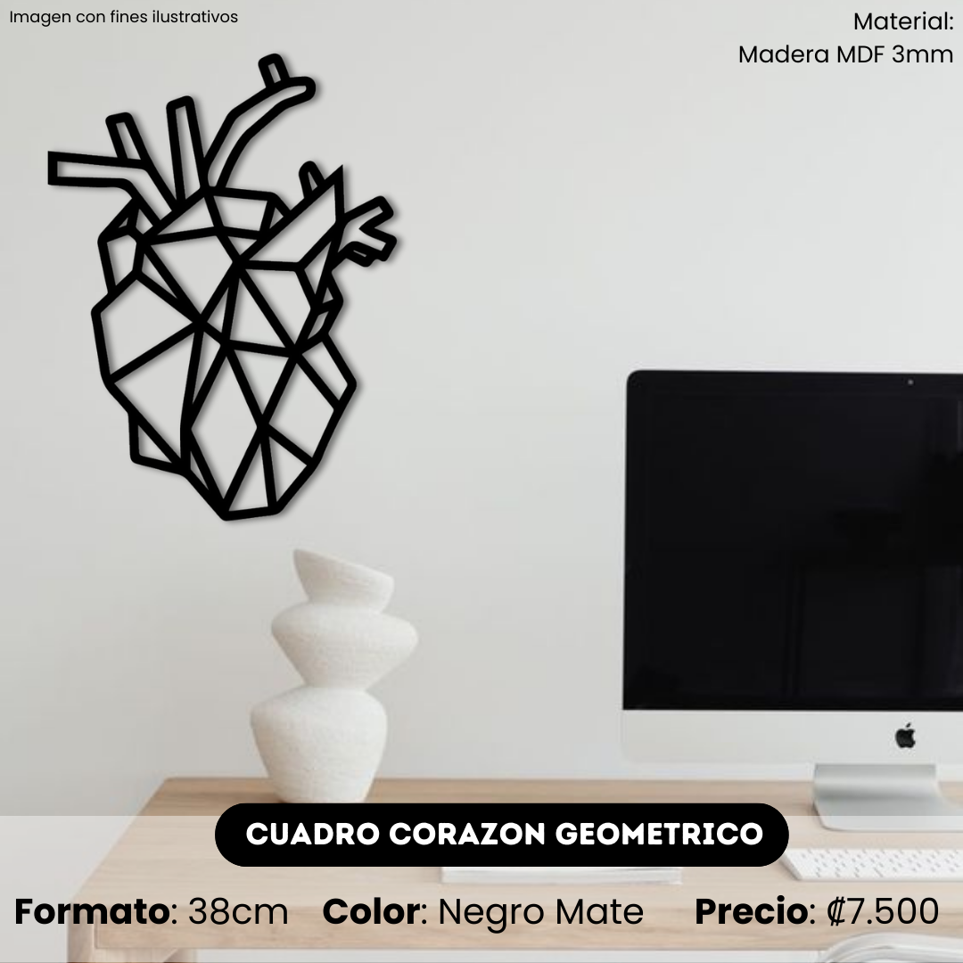 Cuadro Corazón Geométrico