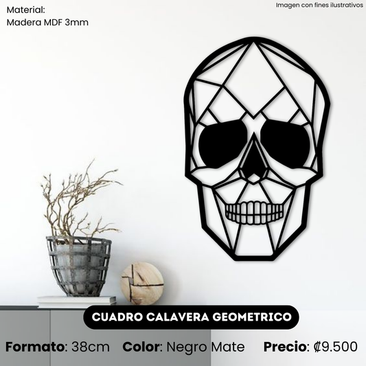 Cuadro Calavera Geométrica