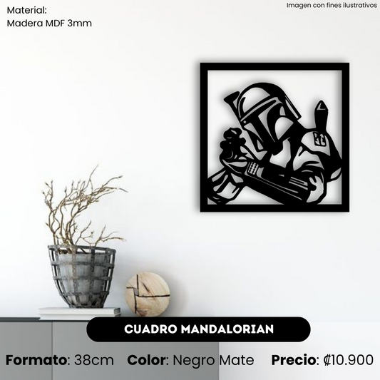 Cuadro Mandalorian 38cm